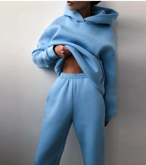 Casual Two-piece hoodie tracksuit