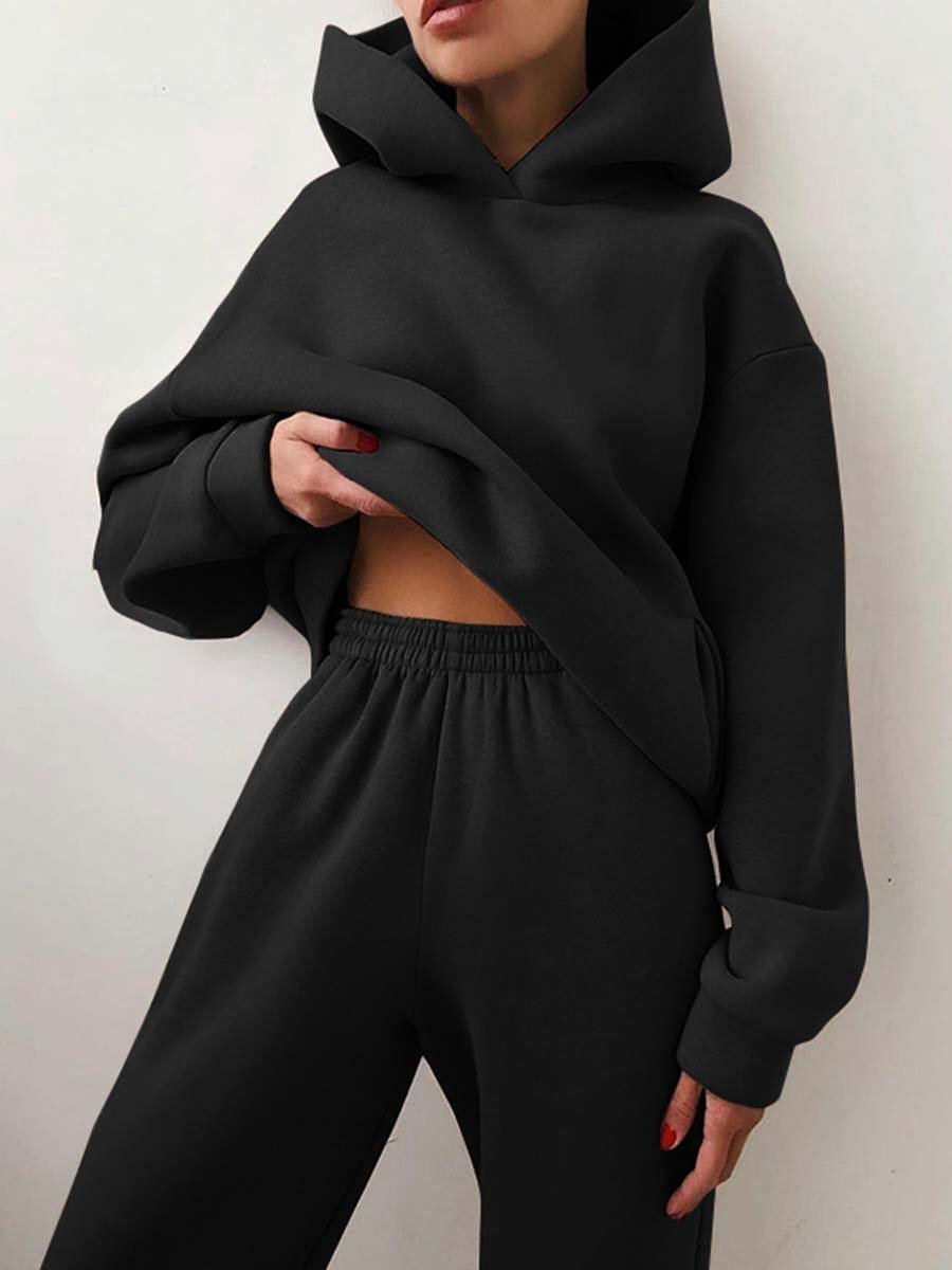 Casual Two-piece hoodie tracksuit