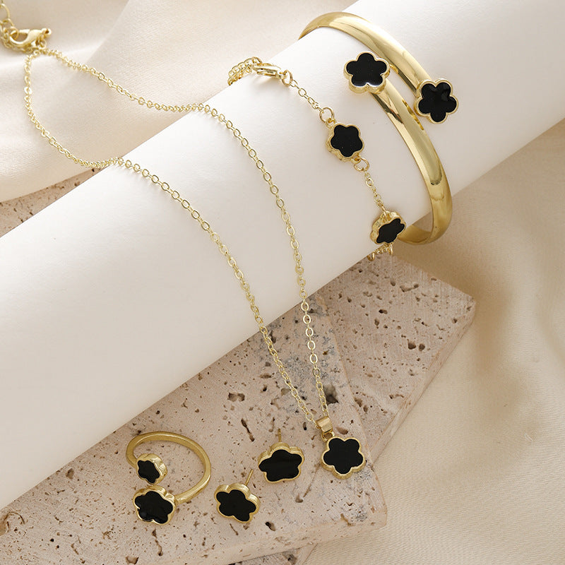 Parthenocissus Grass Jewellery (5-piece set)