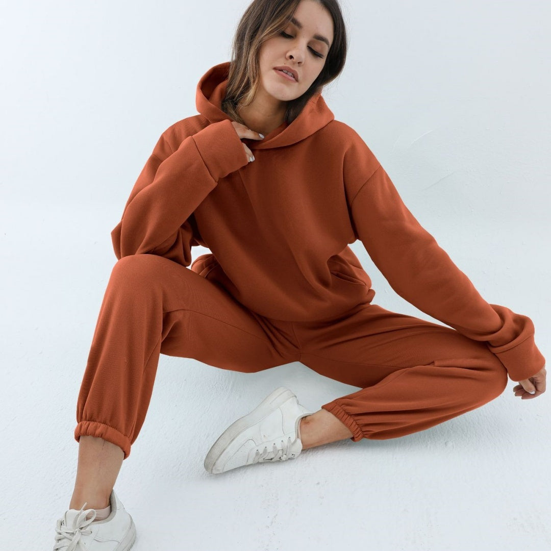 Casual Two-piece hoodie tracksuit