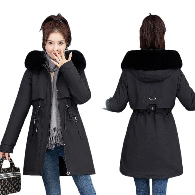 Mid-length Slim Fashion Cotton-padded Jacket