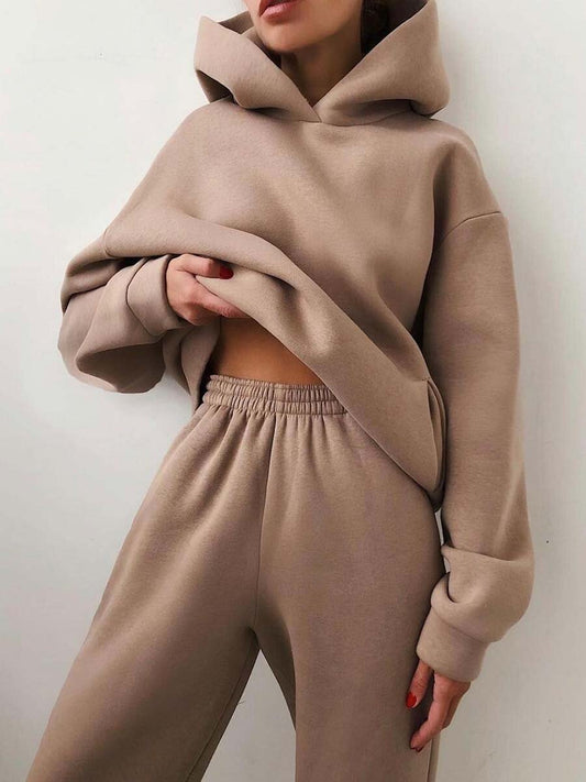 Casual Two-piece hoodie tracksuit