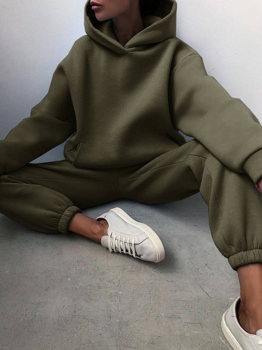 Casual Two-piece hoodie tracksuit