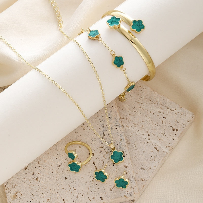 Parthenocissus Grass Jewellery (5-piece set)