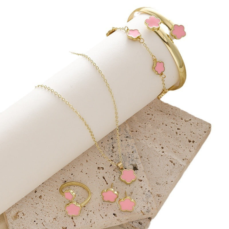 Parthenocissus Grass Jewellery (5-piece set)