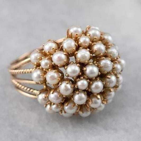 Hollow Pearl Ring