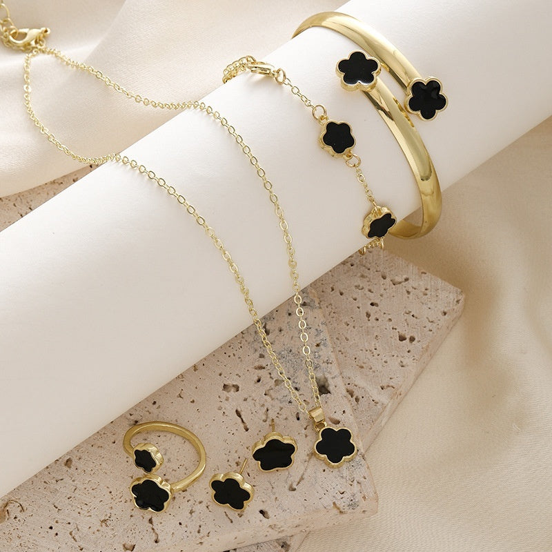 Parthenocissus Grass Jewellery (5-piece set)