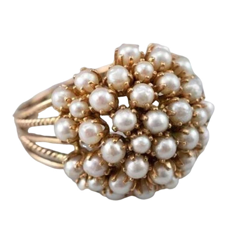 Hollow Pearl Ring