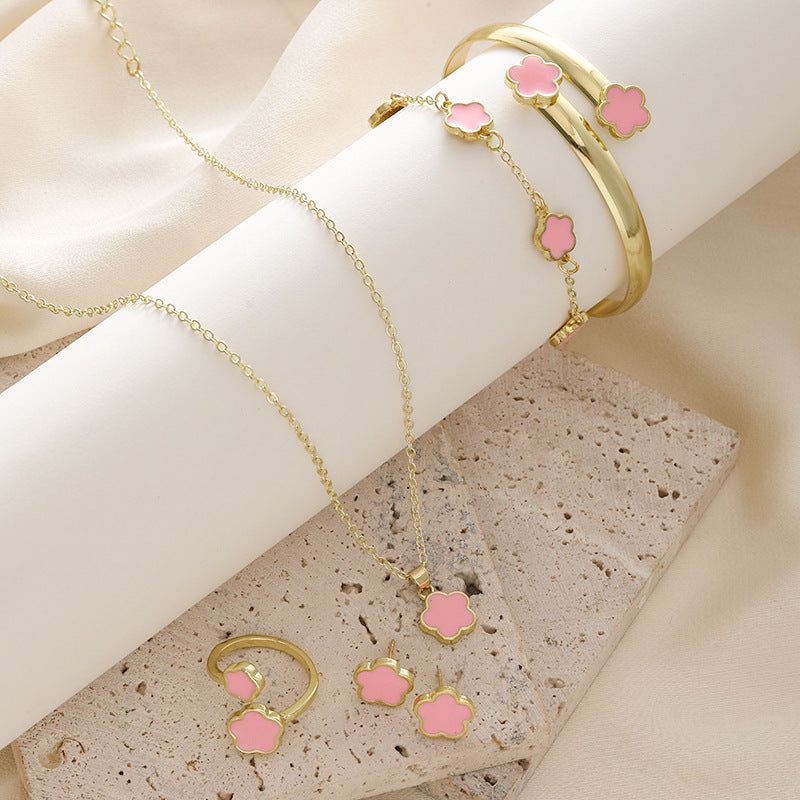 Parthenocissus Grass Jewellery (5-piece set)